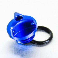 CAP OIL FILLER ALUM BMW BLUE