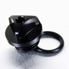 CAP OIL FILLER ALUM BMW BLACK