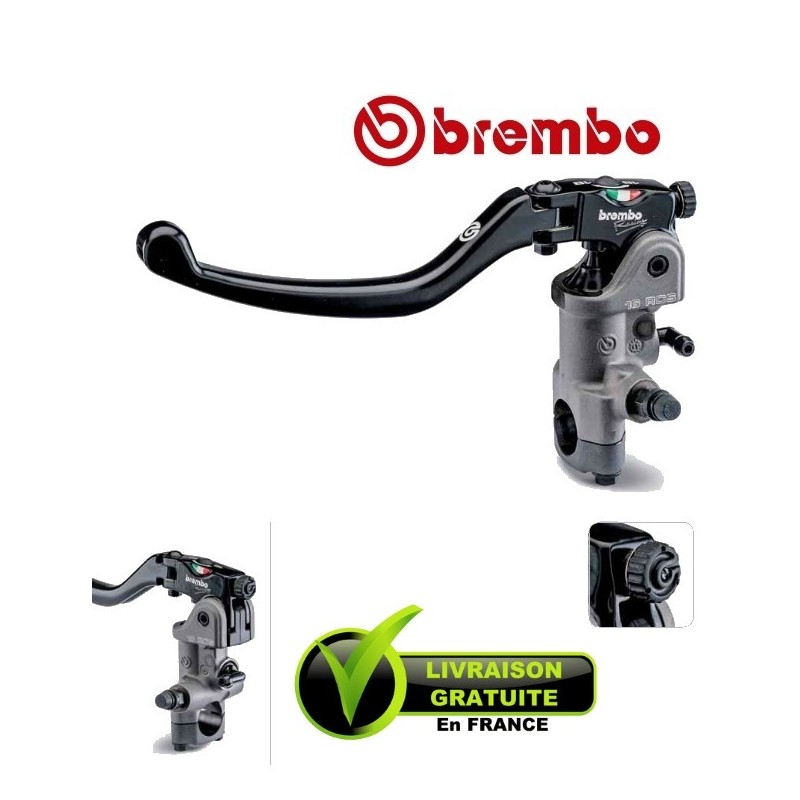 MAITRE-CYLINDRE BREMBO EMBRAYAGE RADIAL PR16 RCS LEVIER LONG REPLIABLE