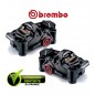 PACK BREMBO 2 ETRIERS .484 CNC RADIAUX NOIR 4X32 ENTRAXE 100