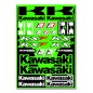 Planche de stickers BLACKBIRD Kawasaki