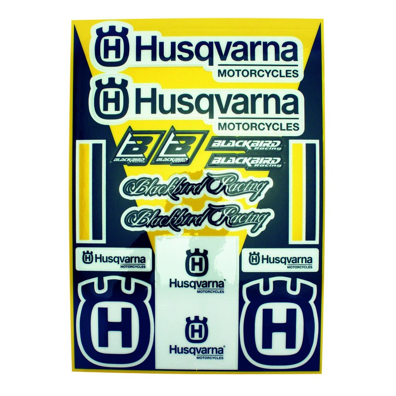 Planche de stickers BLACKBIRD Husqvarna