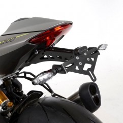 Support de plaque R&G RACING - noir Triumph Speed Triple 1200 RS