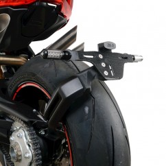 Support de plaque R&G RACING noir - MV Agusta