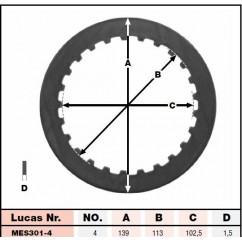 CLUTCH PLATES FL/FX 90-97