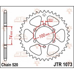 SPROCKET REAR 46T 520