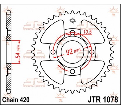 SPROCKET REAR 47T 420