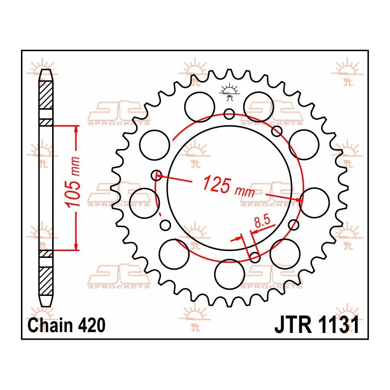 SPROCKET REAR 48T 420