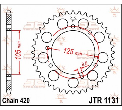 SPROCKET REAR 48T 420