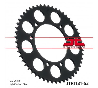 SPROCKET REAR 53T 420