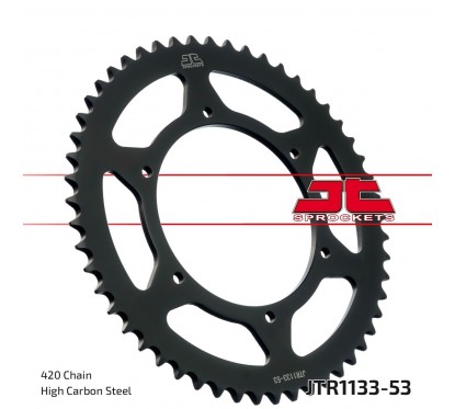 SPROCKET REAR 53T 420