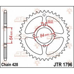 SPROCKET REAR 51T 428