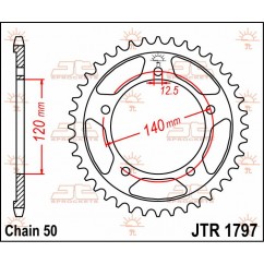 SPROCKET REAR 41T 530