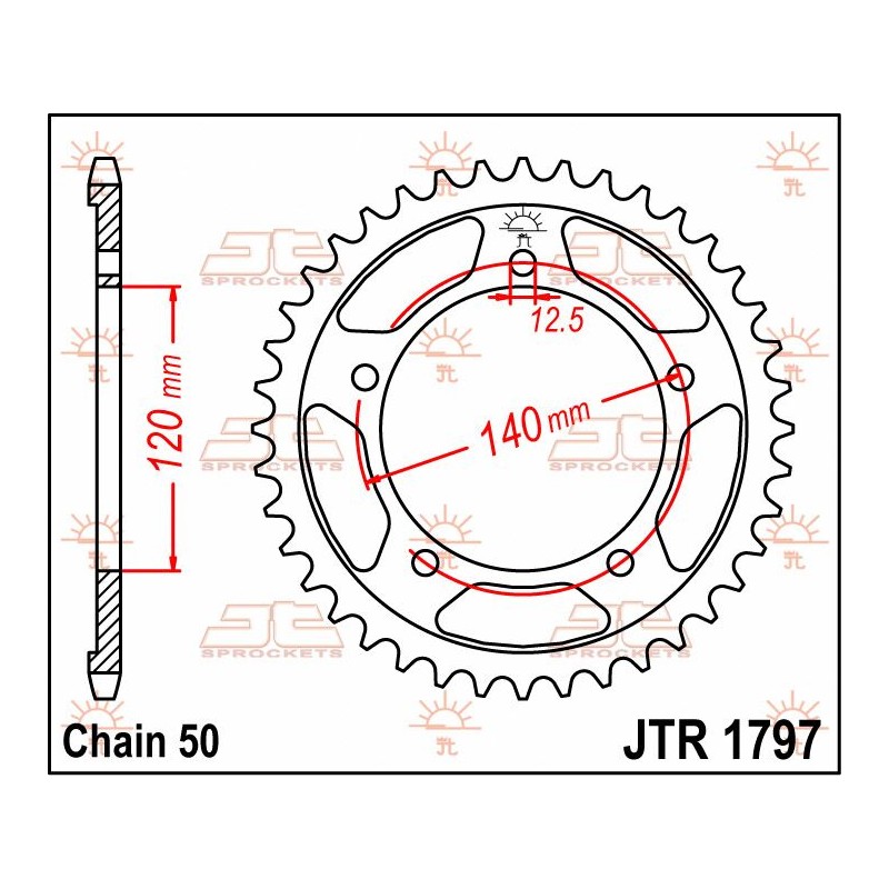 SPROCKET REAR 41T 530