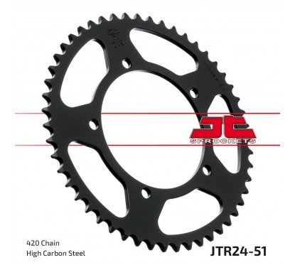 SPROCKET REAR 51T 420