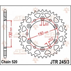 SPROCKET REAR 42T 520