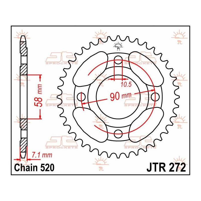 SPROCKET REAR 31T 520