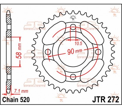 SPROCKET REAR 31T 520