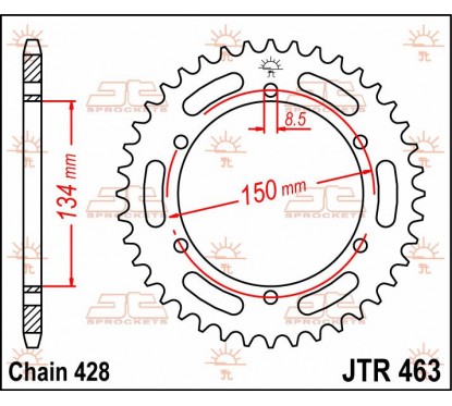 SPROCKET REAR 48T 428