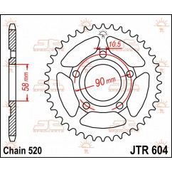 SPROCKET REAR 35T 520