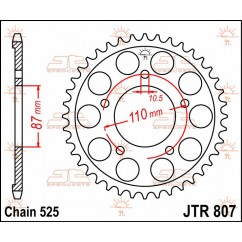 SPROCKET REAR 48T 525