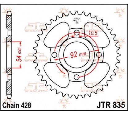 SPROCKET REAR 49T 428