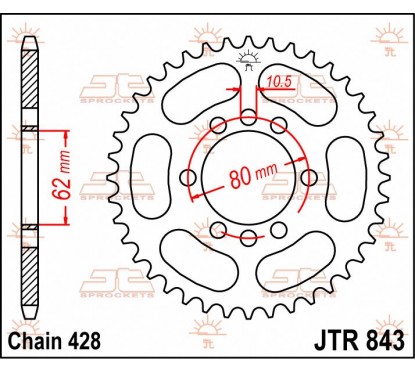 SPROCKET REAR 49T 428