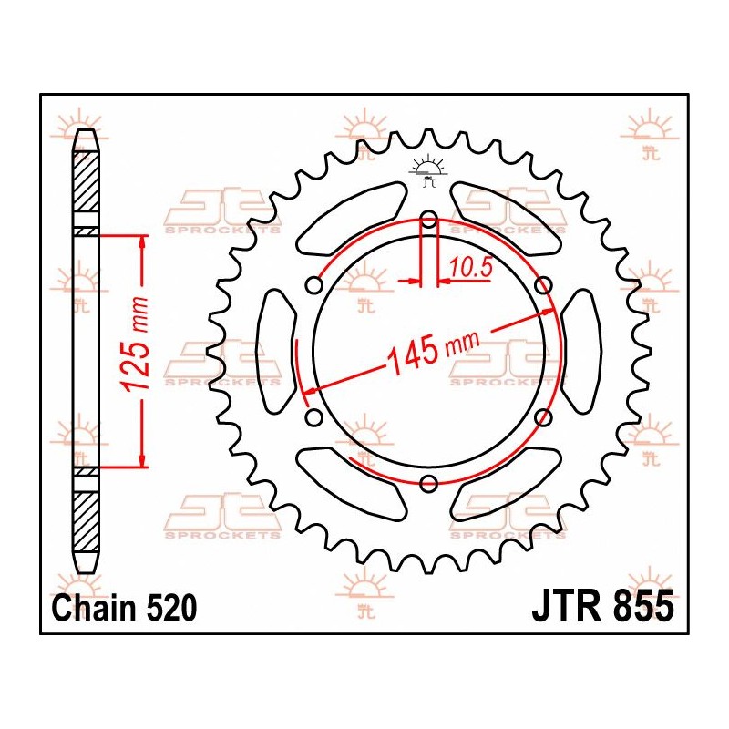 SPROCKET REAR 46T 520