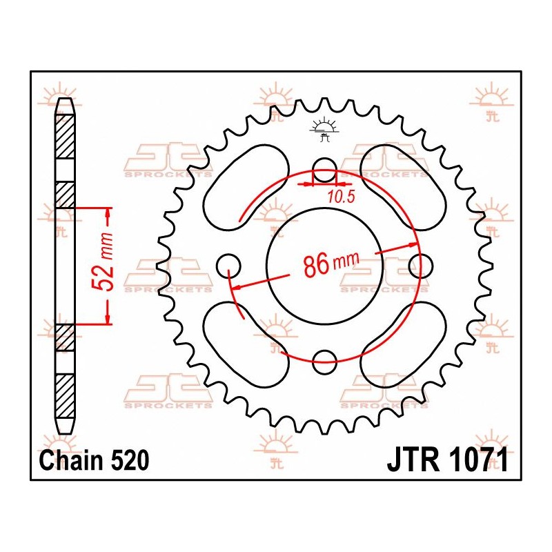 SPROCKET REAR 30T 520