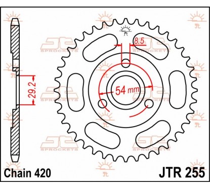 SPROCKET REAR 35T 420