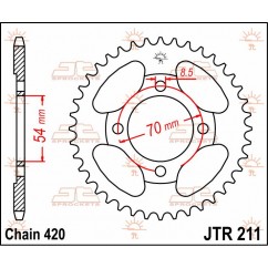 SPROCKET REAR 39T 420