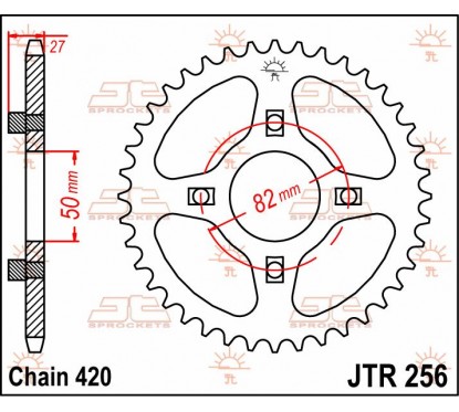 SPROCKET REAR 40T 420