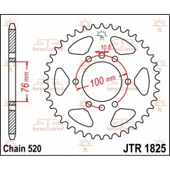 SPROCKET REAR 42T 520