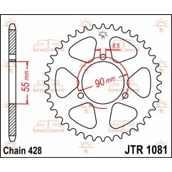 SPROCKET REAR 46T 428