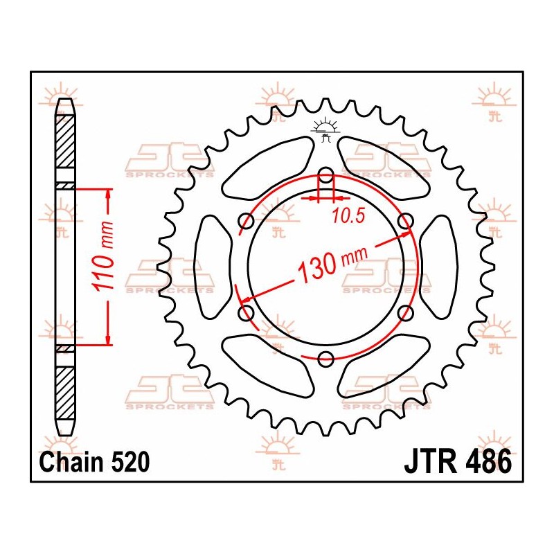 SPROCKET REAR 47T 520