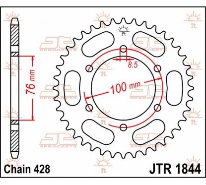 SPROCKET REAR 48T 428