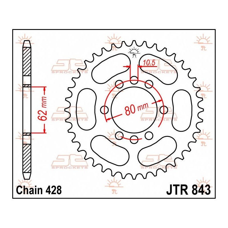 SPROCKET REAR 48T 428