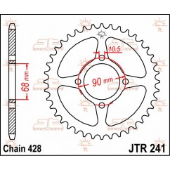 SPROCKET REAR 53T 428