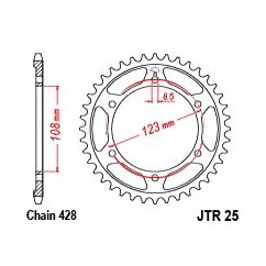 SPROCKET REAR 60T 428