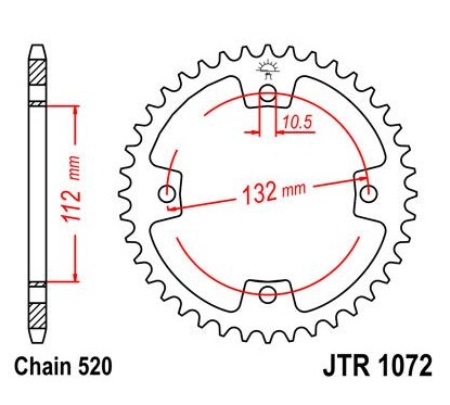 SPROCKET REAR 36T 520