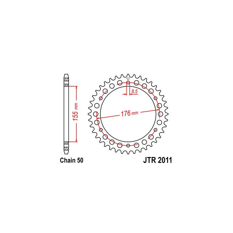 SPROCKET REAR 46T 530