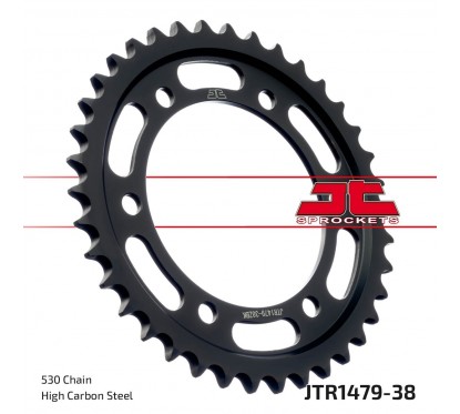 SPROCKET REAR 38T 530 BLK