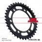 SPROCKET REAR 38T 530 BLK