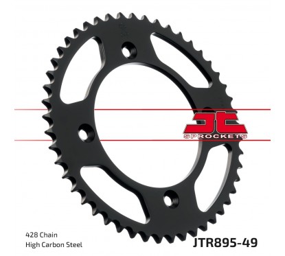 SPROCKET REAR 49T 428 BLK