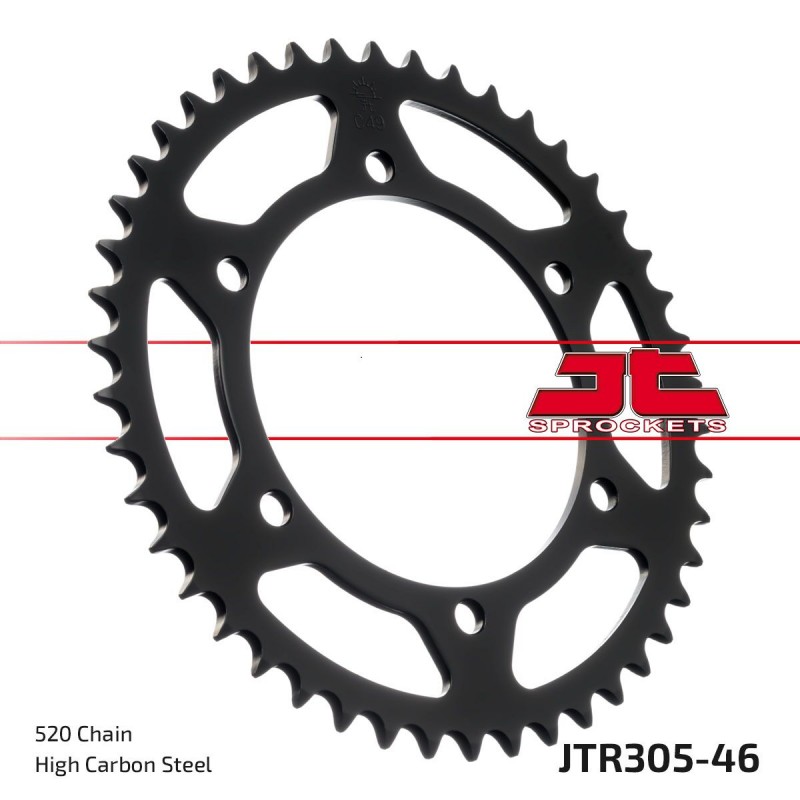 SPROCKET REAR 46T 520 BLK