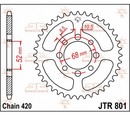 SPROCKET REAR 35T 420