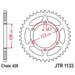 SPROCKET REAR 59T 420