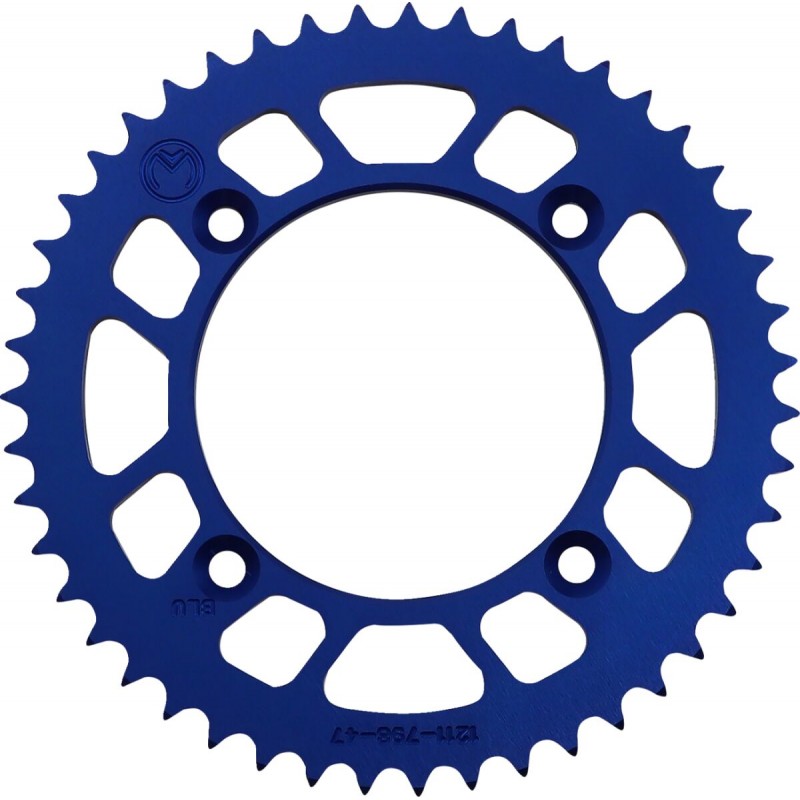 SPROCKET ALU MSE YAM 47T BLUE