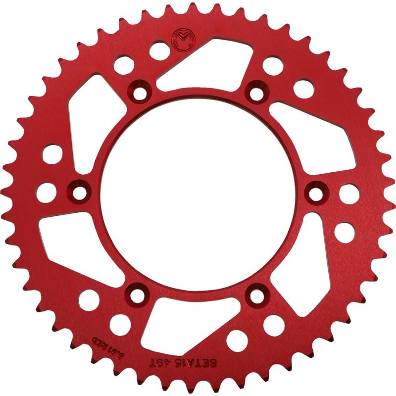 SPROCKET ALU MSE BETA 49T RED