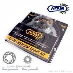 Kit Chaine AFAM - 125 PEGASO 89-91 APRILIA - Acier - Chaine 520MR1-Renforce